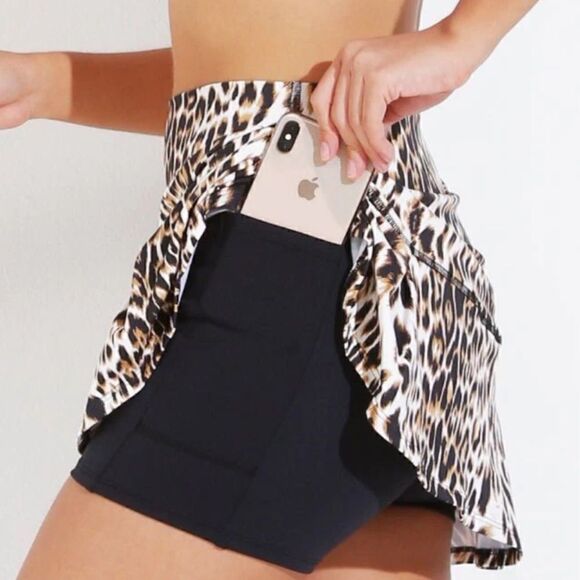 Dona Jo Jojo Ultimate Tennis Skirt/Skort Feline Animal Print - Picture 8 of 9